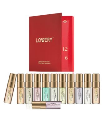12 Days of Glow, 12-Piece. Assorted Sampler Travel Perfume Gift Set