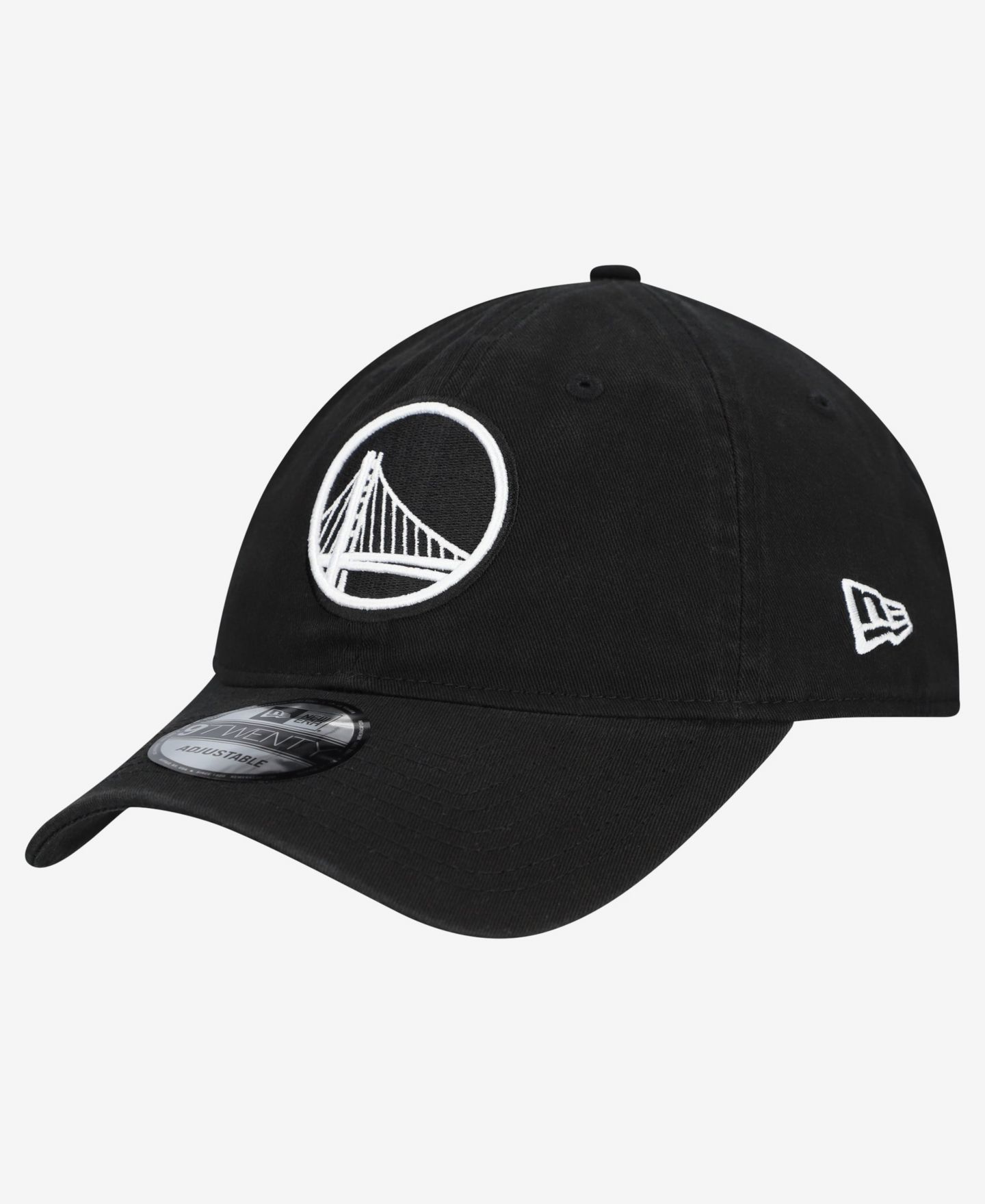 Мужская кепка New Era Black Golden State Warriors 9TWENTY Adjustable Hat — фото 1
