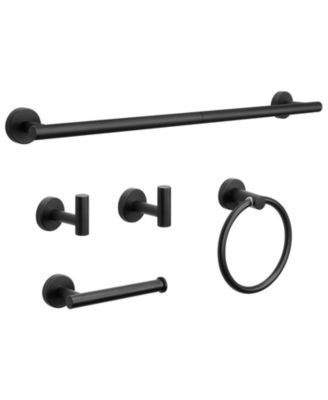 5 Piece 24" Bathroom Hardware Set Stainless Steel Towel Bar Kit