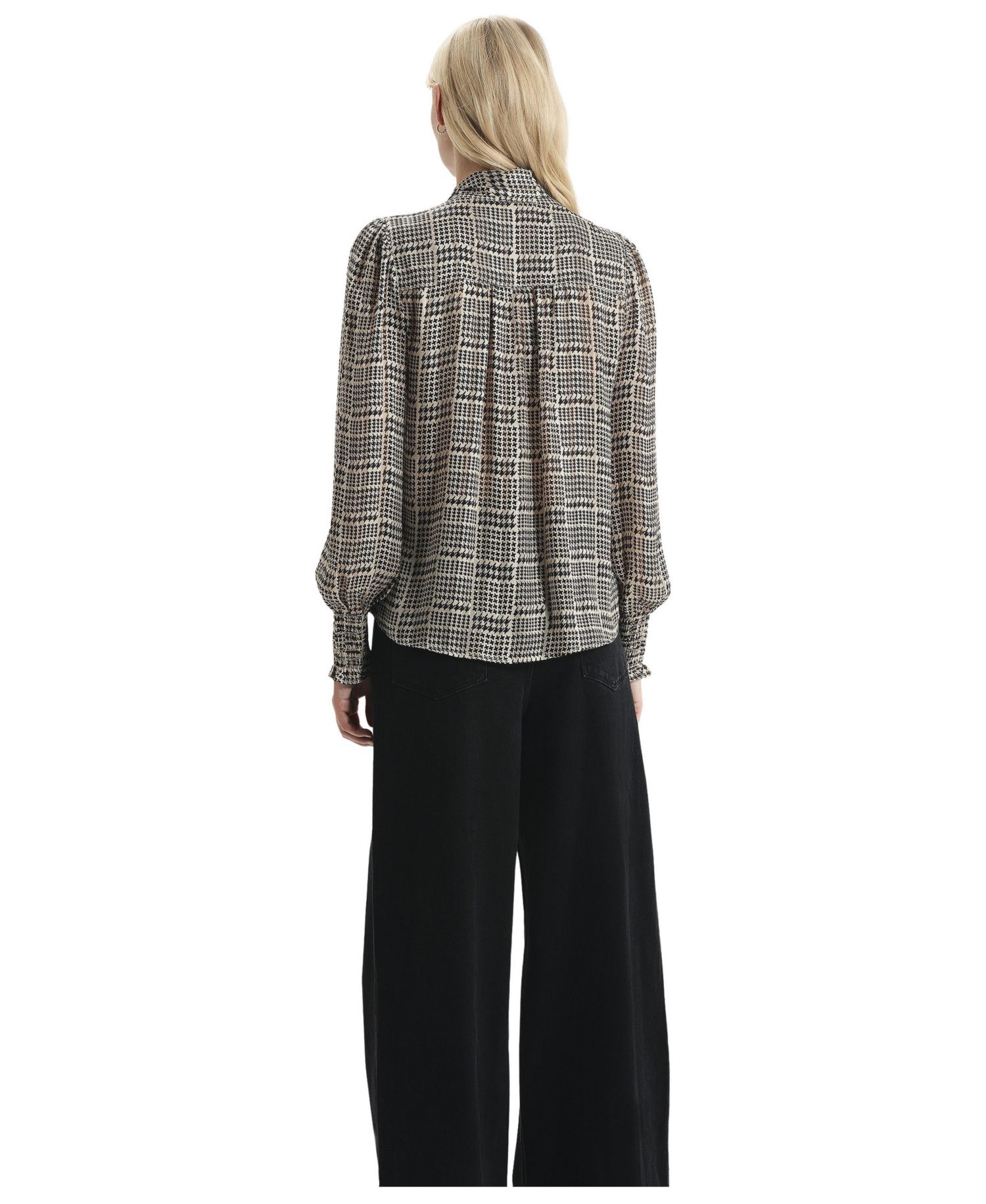 Women's Mavis Chiffon Long Sleeve Tie Neck Blouse