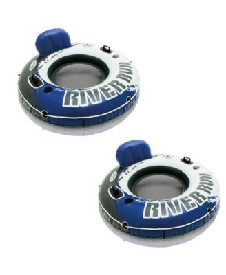 River Run Inflatable Floating Water Tube Raft for Lake/Pool/River (2 Pack)