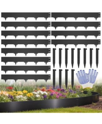 Metal Landscape Edging 12pack 40IN x 6.5IN 40ft Rustproof Border