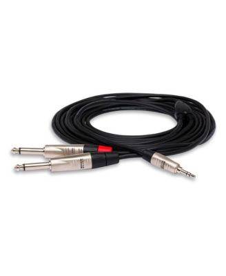Pro Stereo Breakout Cable, 3.5mm TRS to Dual 1/4" TS, 10 ft.