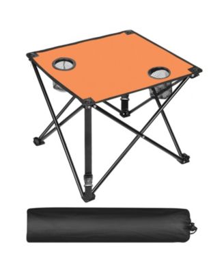 Outdoor Table, Folding Design, Carry Bag, Cup Holders for Camping, Travel and Outdoor Activities