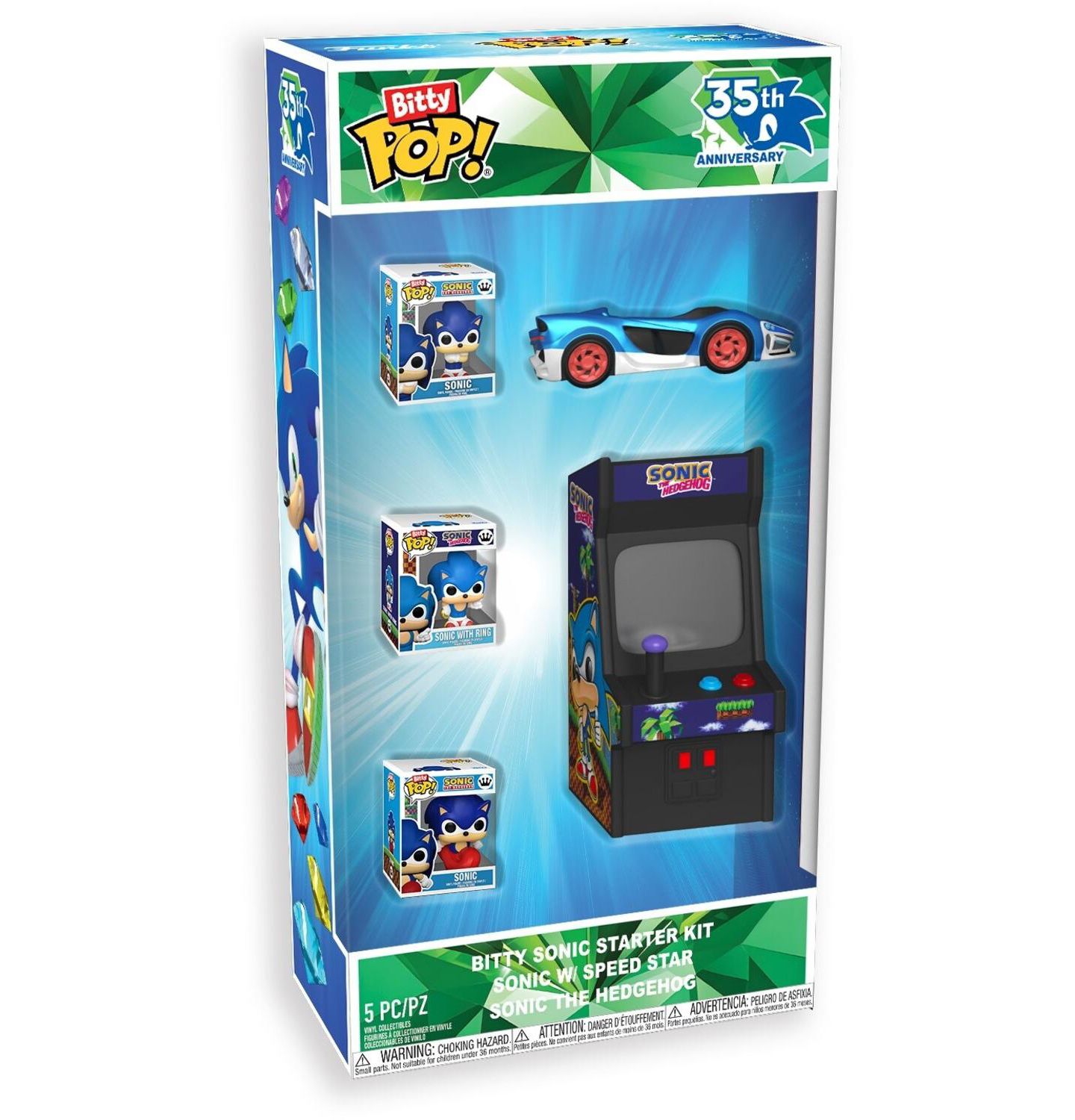 Детские фигурки Funko Bitty POP! Sonic Starter Bundle 5-Piece Collectible Set, Ages 6+ — фото 2