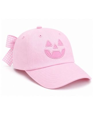 Little/Big Girls Jack-O'-Lantern Bow Baseball Hat