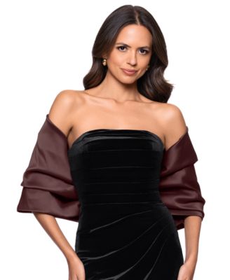 Women's Thalia Cropped Shawl-Neckline Wrap Jacket