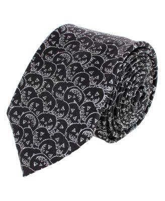 Men's Jack O'Lantern Smiley Silk Slim Tie