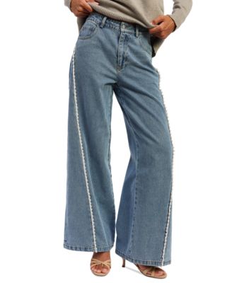 Women's Tatiana Mid-Rise Wide-Leg Jeans