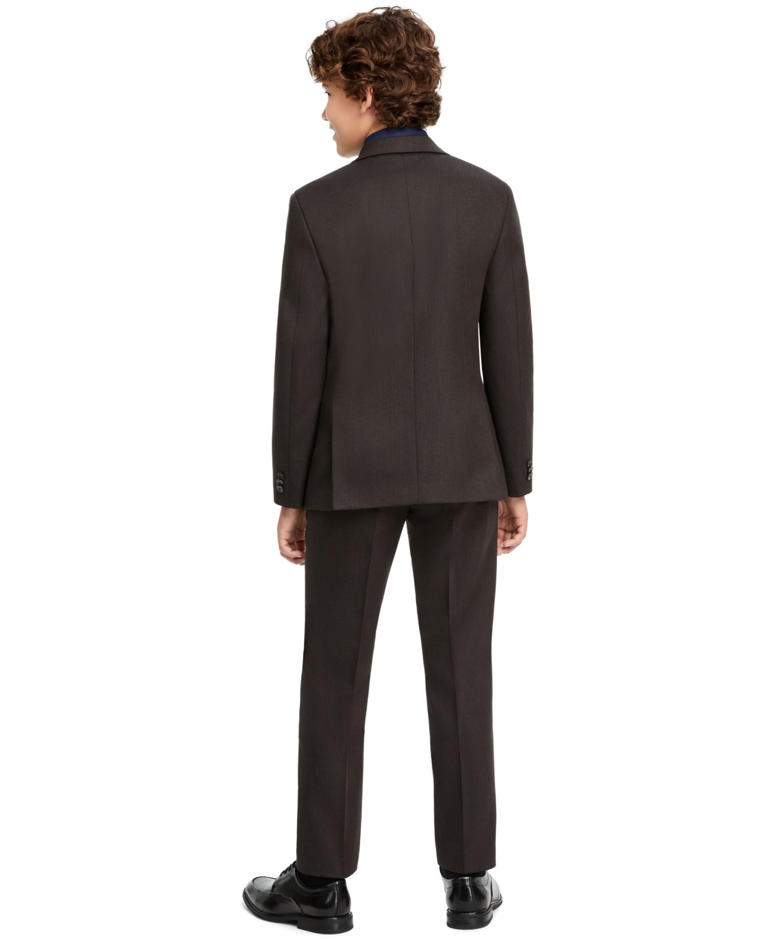 Boys' 8-20 Single-Breasted Notch-Lapel Textured Sports Coat