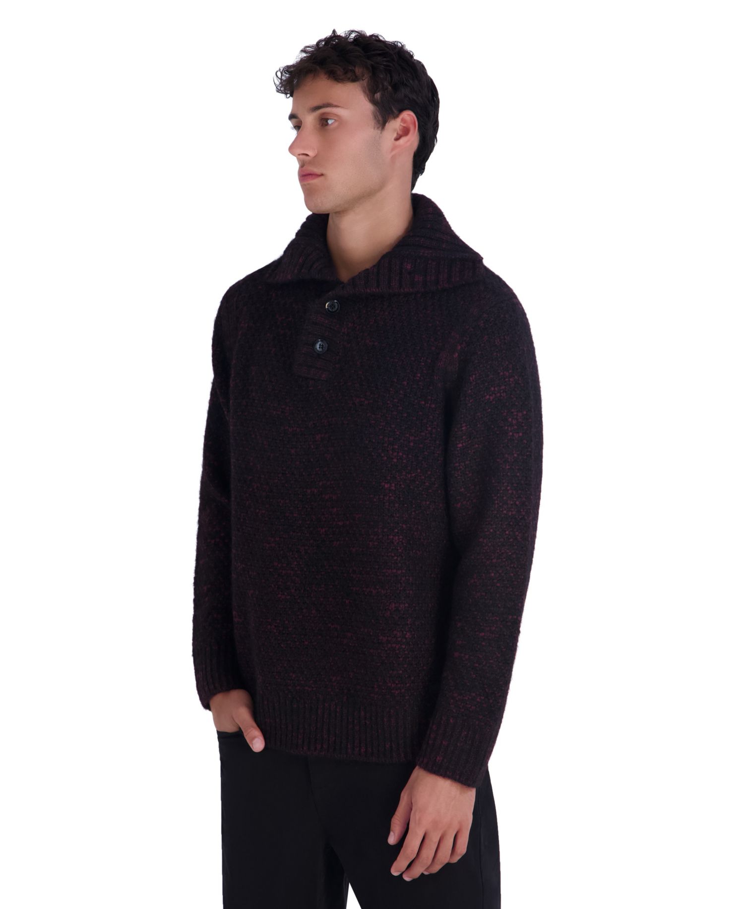 Men's Funnel Neck Chunky Loose Sweater