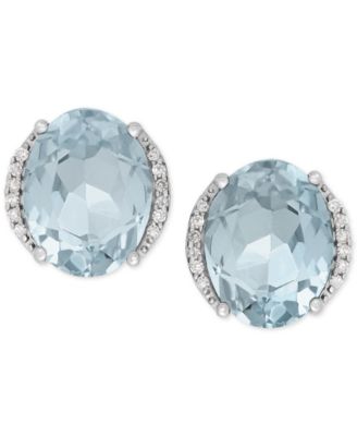 macys aquamarine earrings