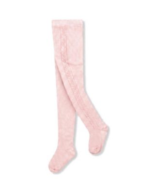 Baby Girls' Girls Must-Haves Textured Knit Cotton-Blend Tights