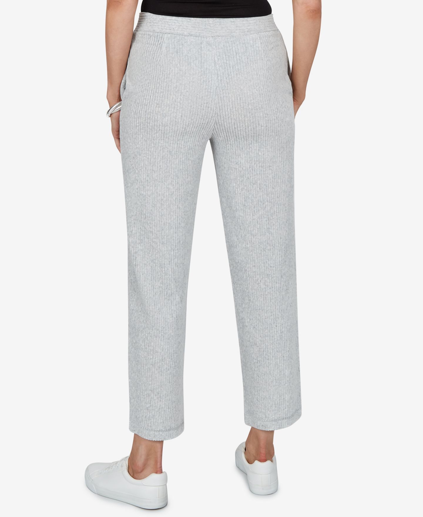 Женские брюки Alfred Dunner Petite Pull-On Elastic-Waist, цвет: Granite — фото 5