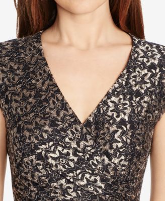 American Living Metallic Lace Dress