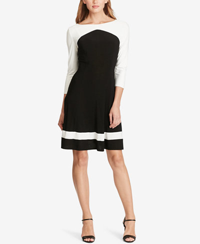 American Living Two-Toned Jersey Dress