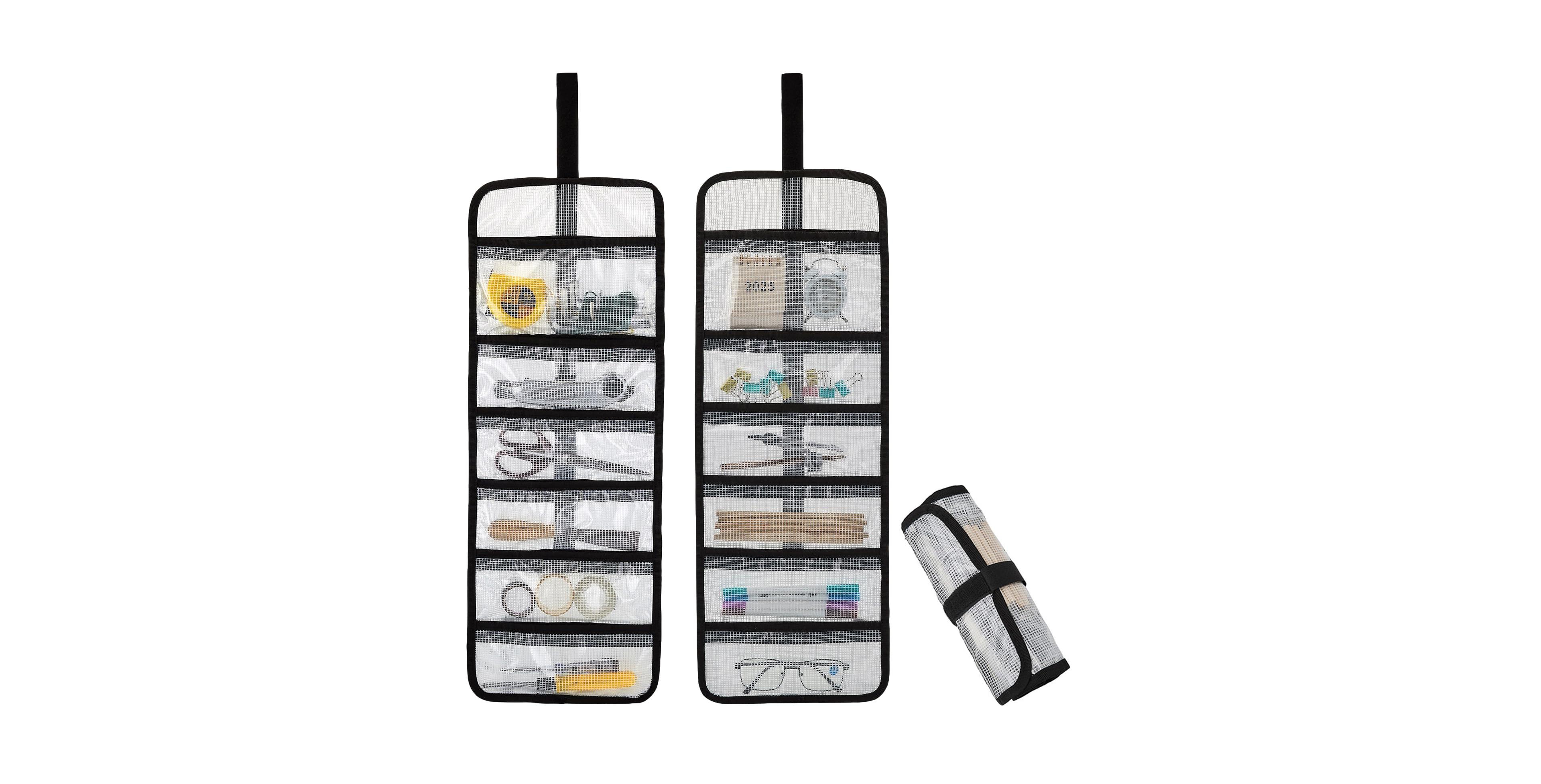 Xdovet 6 Pockets Roll Up Tool Kit 2 Pack For Mechanics Kitchen Art Travel Pottery Office