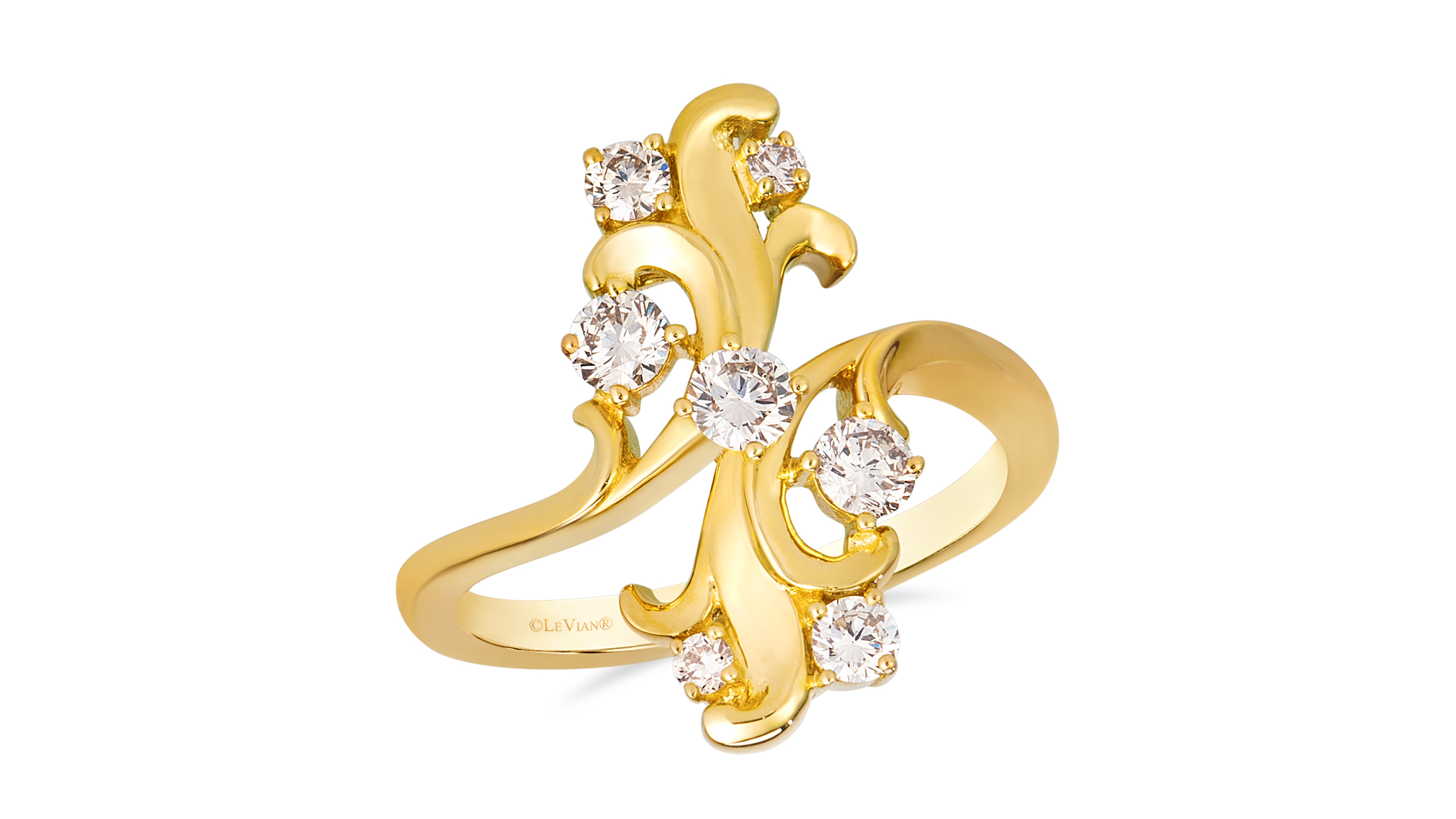 Le Vian Honey Gold Round Diamond Ring (0.54 ct. t.w.) in 14k Yellow Gold