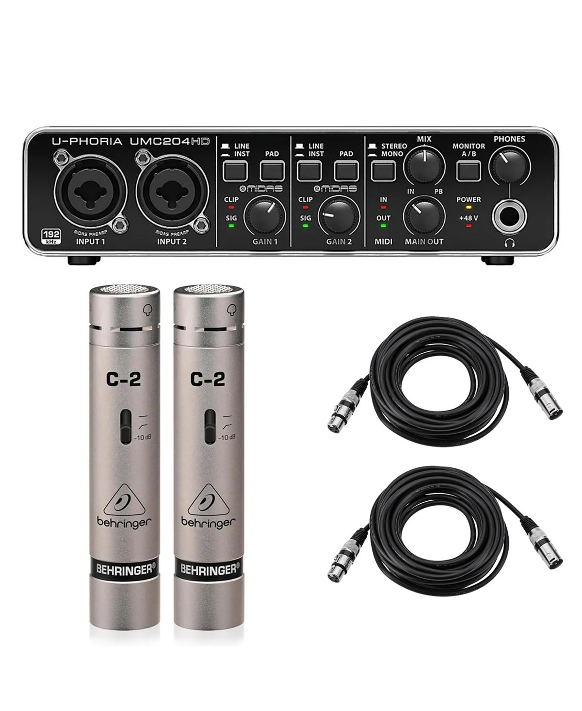 Behringer U-Phoria UMC204HD 2x4 24-Bit/192 kHz Zero-Latency Usb Audio/Midi Interface