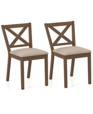 Dining Chair Set of 2 Modern Kitchen Chair with Upholstered Seat