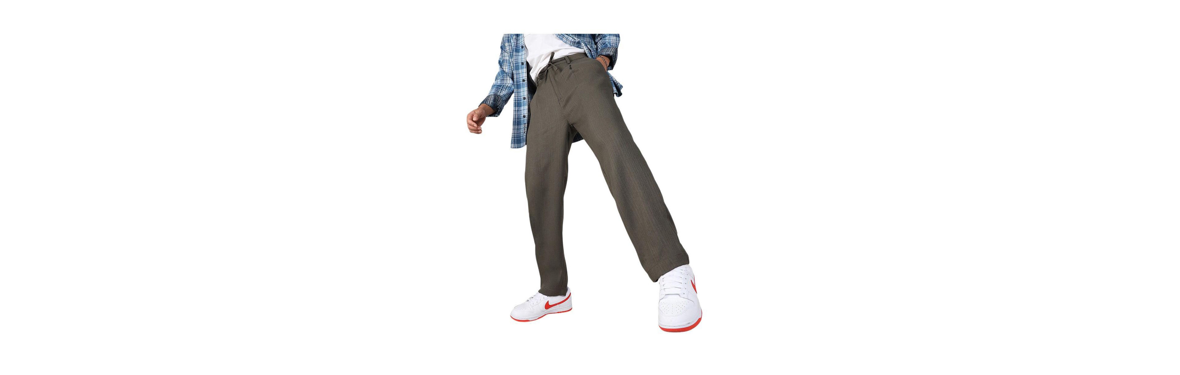 Cahoot Men's Campus Sutra Olive Green Tailored Trousers