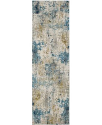 Tryst Marseille Blue 2'6 x 8' Runner Area Rug