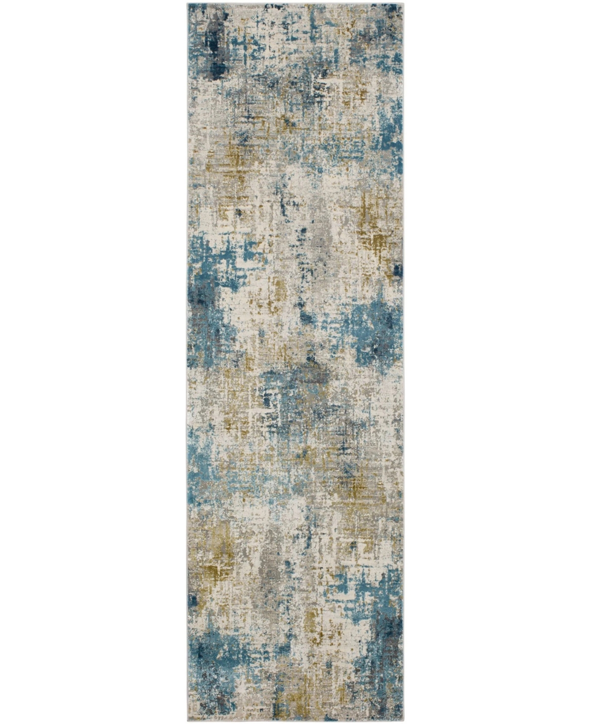 Karastan Tryst Marseille Blue 2'6 x 8' Runner Area Rug