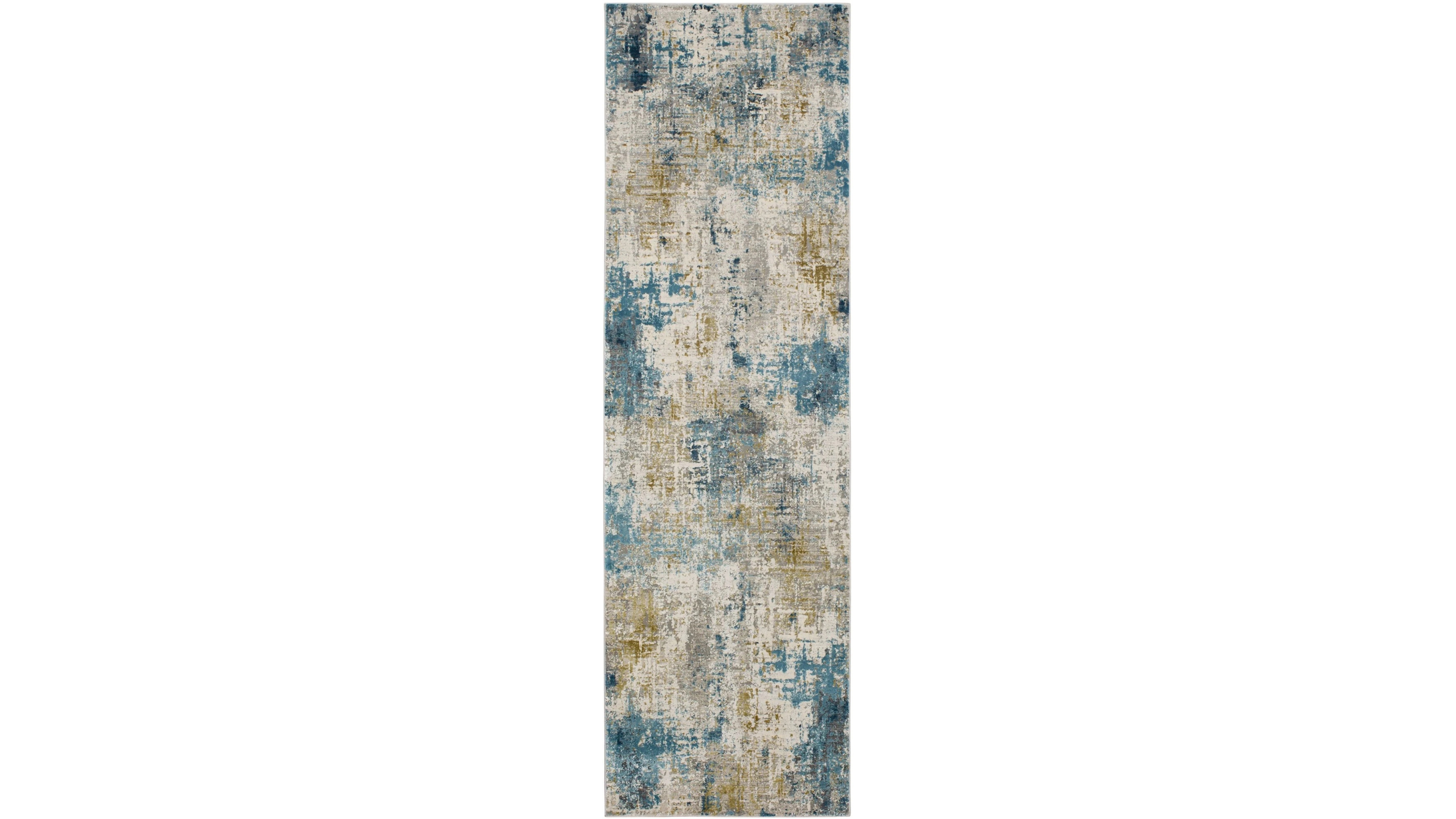 Karastan Tryst Marseille Blue 2'6 x 8' Runner Area Rug