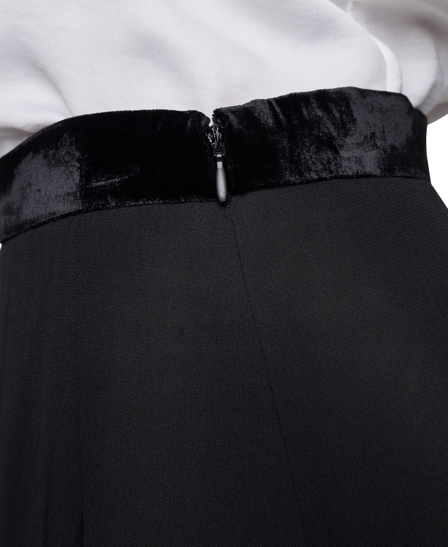 Женская юбка KARL LAGERFELD PARIS Pleated High-Waisted Midi, цвет: Чёрный — фото 7