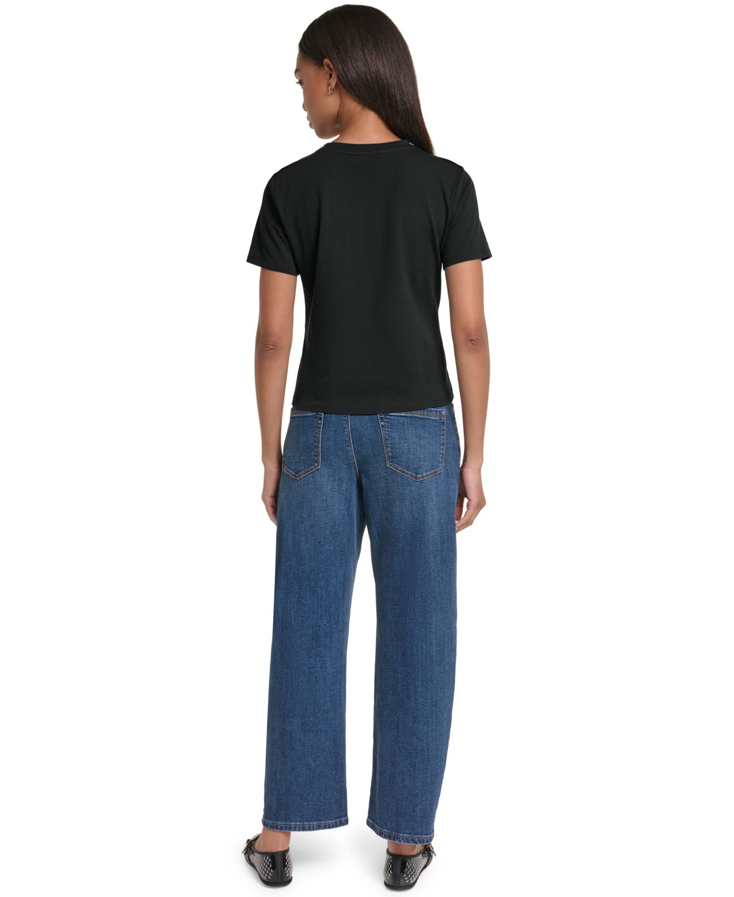 Women's Front Bow Crewneck T-Shirt
