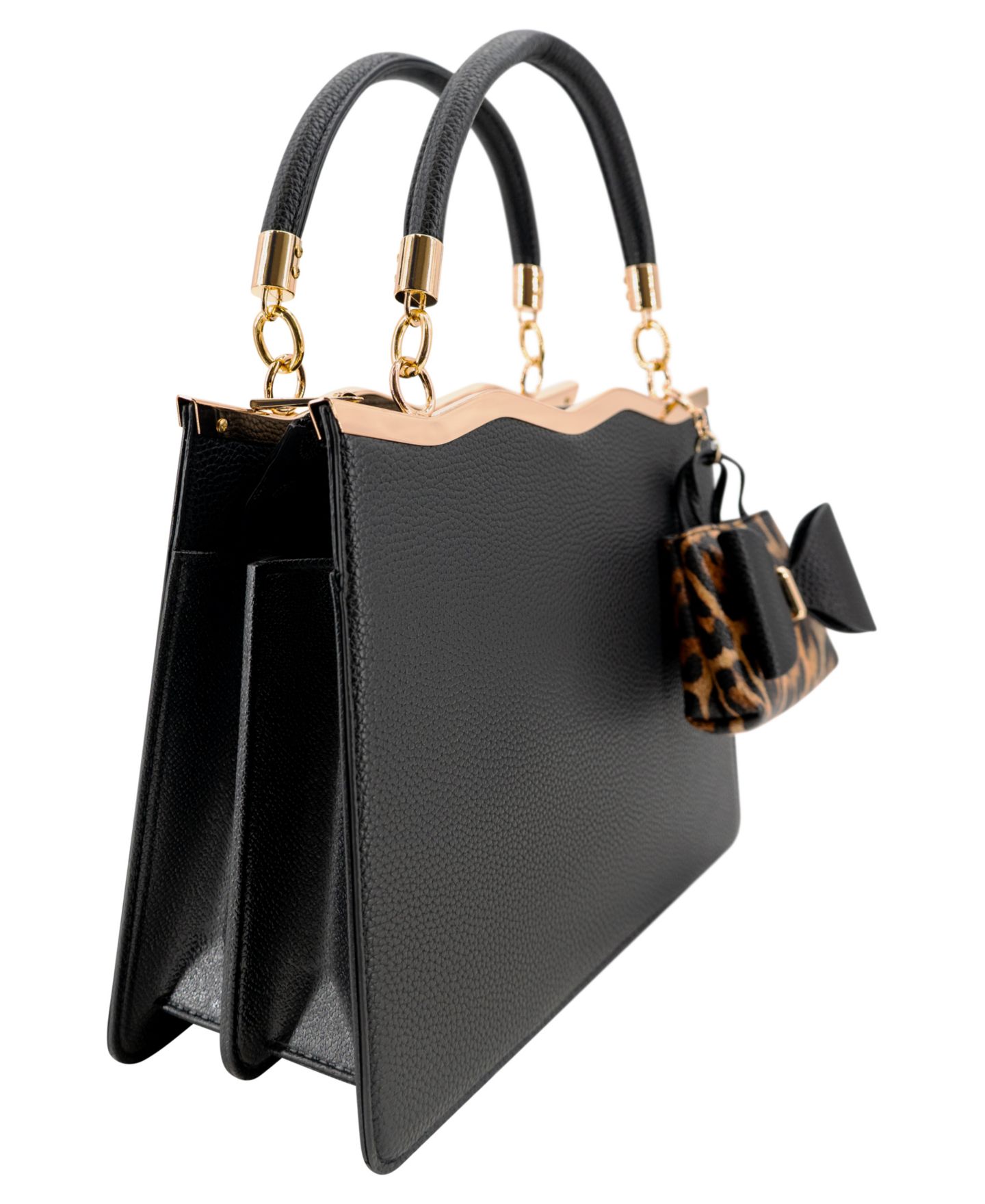 Женская сумка LIKE DREAMS Ramona Small Satchel Handbag, цвет: Чёрный — фото 3