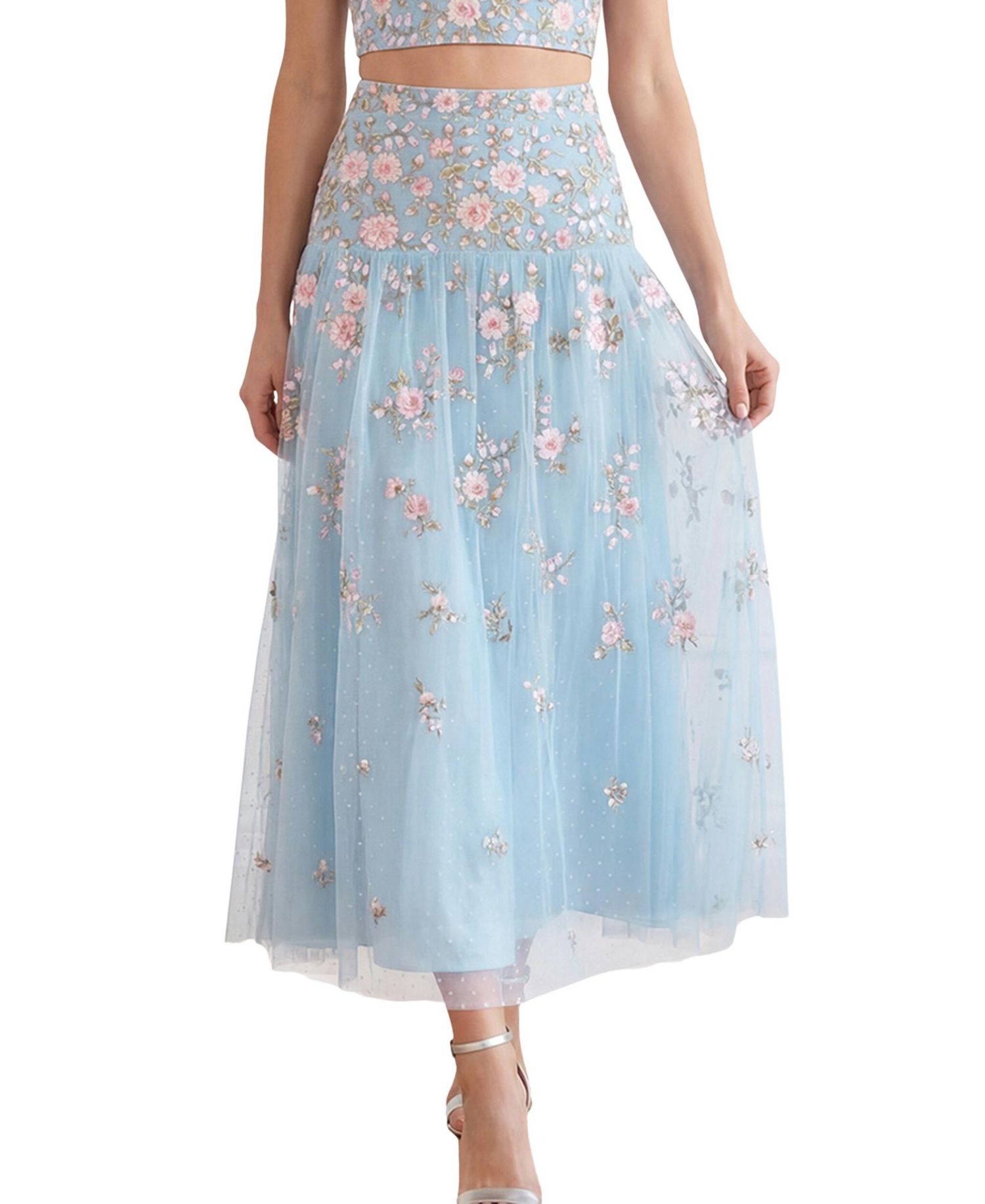 Women's Eden Rose Floral-Print High-Waisted Maxi Skirt