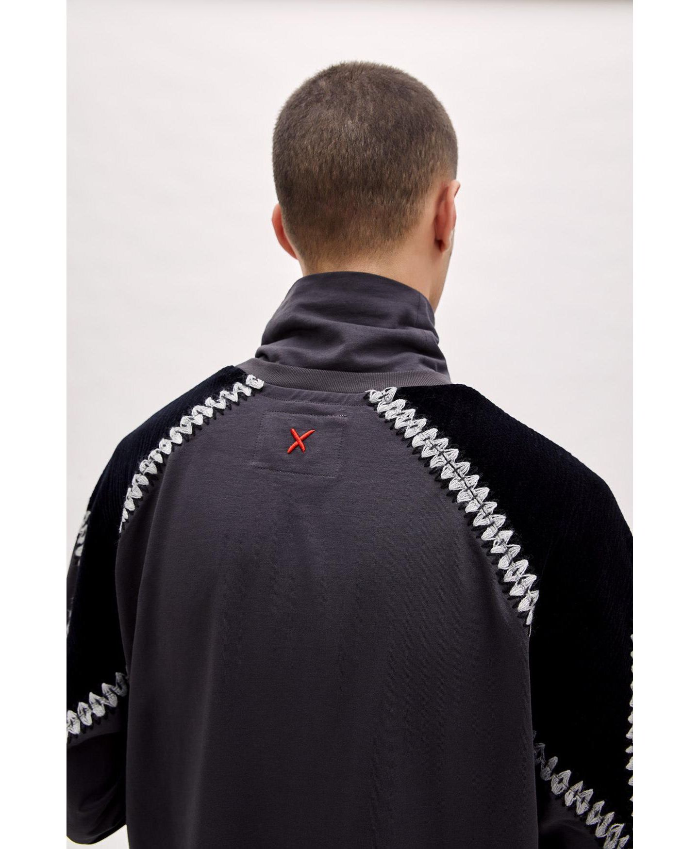 Мужская футболка PCFG Cotton High Neck, цвет: Угольный — фото 7