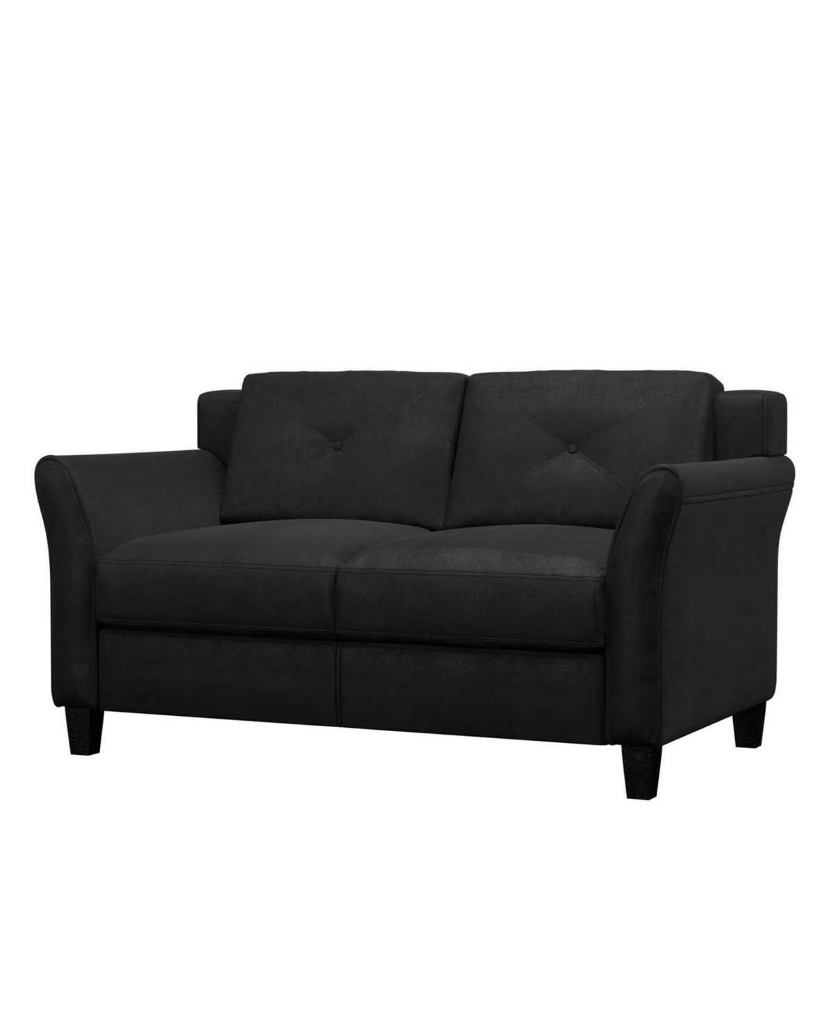 Slickblue Modern Microfiber Loveseat Sofa with Tufted Cushions for Living Room