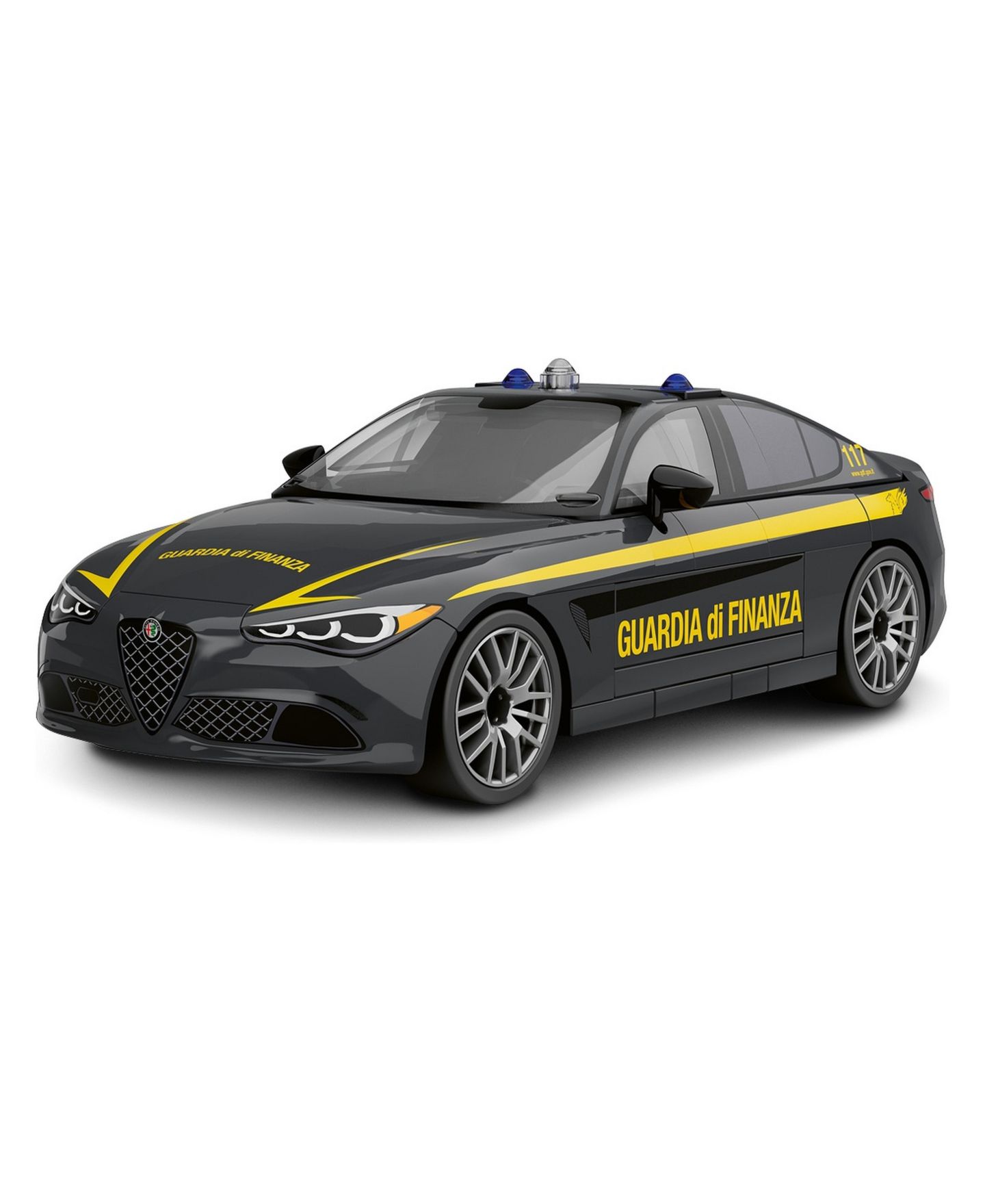 Детский конструктор COBI Alfa Romeo Giulia Quadrifoglio Guardia di Finanza 97-Piece Building Set, Ages 6+ — фото 3