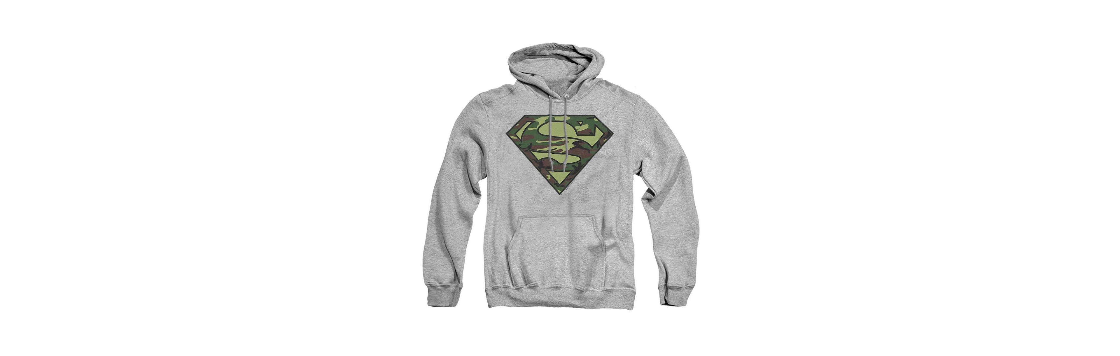 Superman Men's Camo Logo Graphic Hoodie