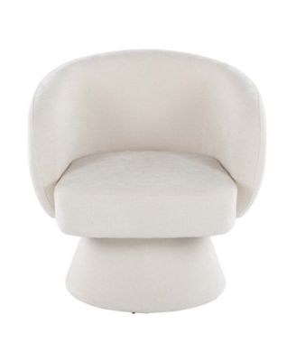 Fran 30.5" Upholstered Contemporary Swivel Accent Chair