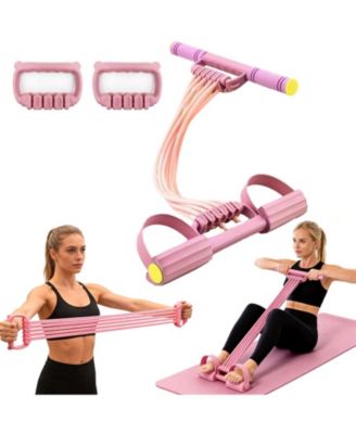 Adjustable 8 Tube Pedal Resistance Band Full Body Workout Tension Rope