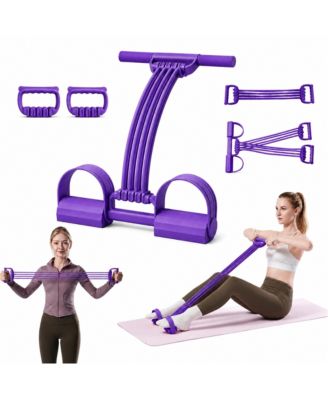 Adjustable Latex Pedal Resistance Band 3 In 1 Full Body Workout Trainer