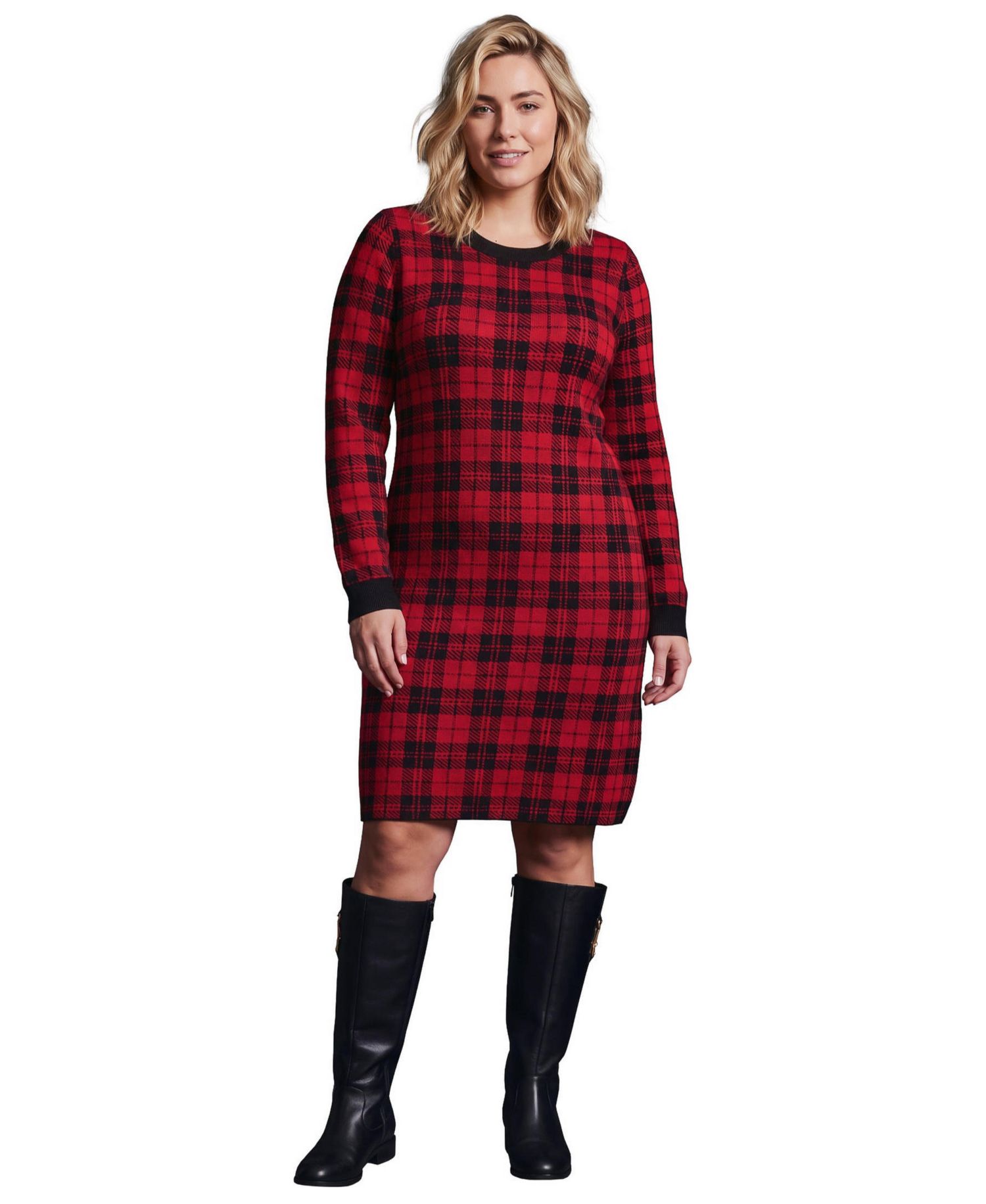 Яркий Красный Checkered