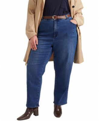 Plus Size Ella High Rise Straight Leg Jeans