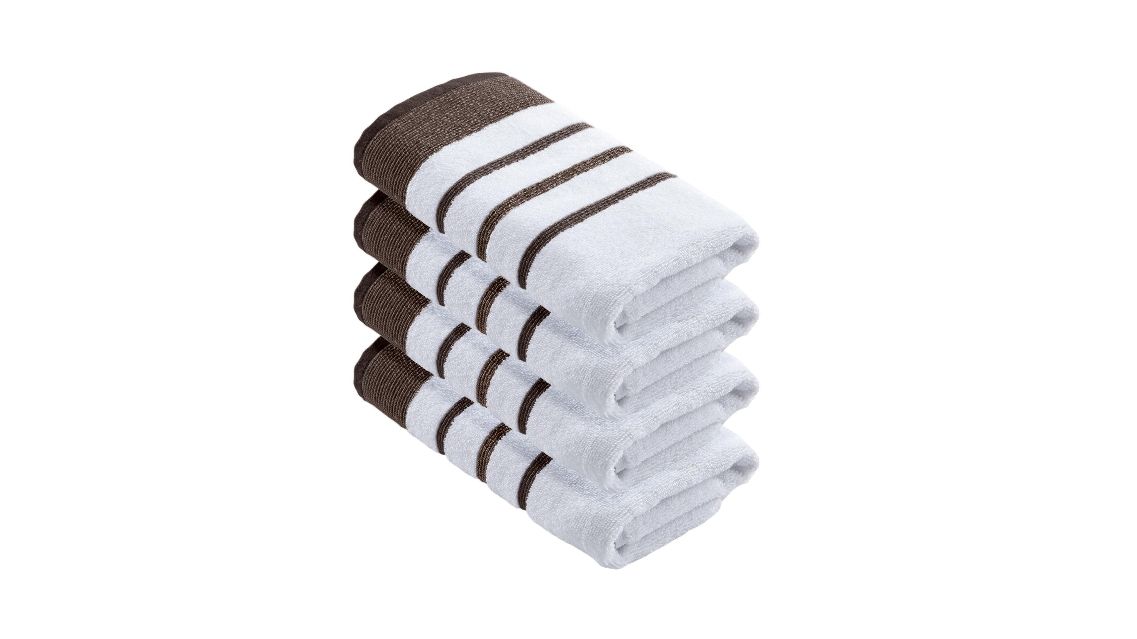Linery & Co. Luxurious Cotton Decorative 4-Piece Hand Towel Set