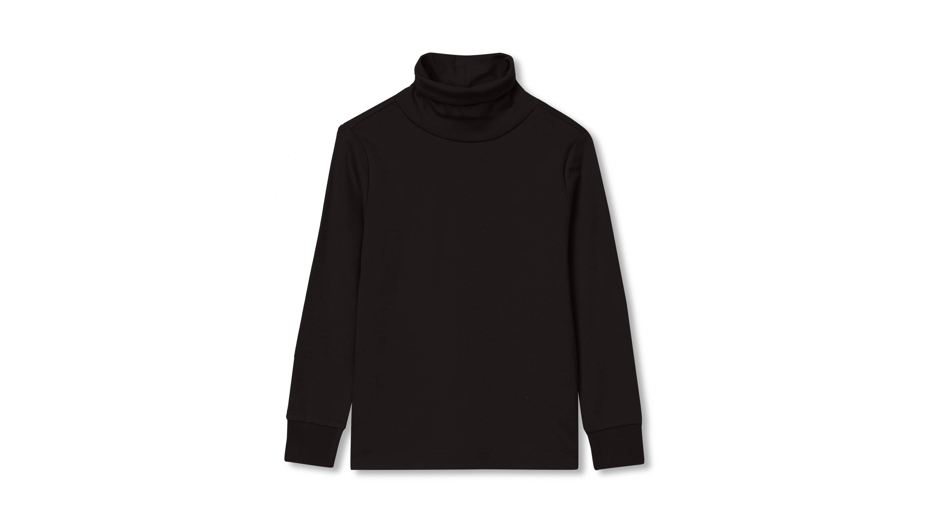 Lands' End Girls' 4-16 Long-Sleeve Turtleneck 100% Cotton T-Shirt