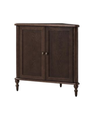 Barra Transitional 32 Inch with 2-Door Corner Cabinet with Adjustable Shelves and Cable Management
