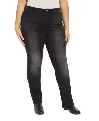 Plus Size Estelle High-Waisted Flare Pull-On Denim Jeans