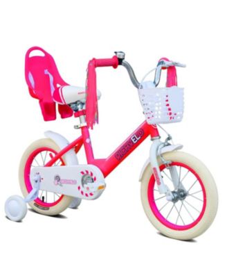 14 Inch Kids Bike with Training Wheels and Adjustable Seat, 99 lb. Capacity, Ages 3-6