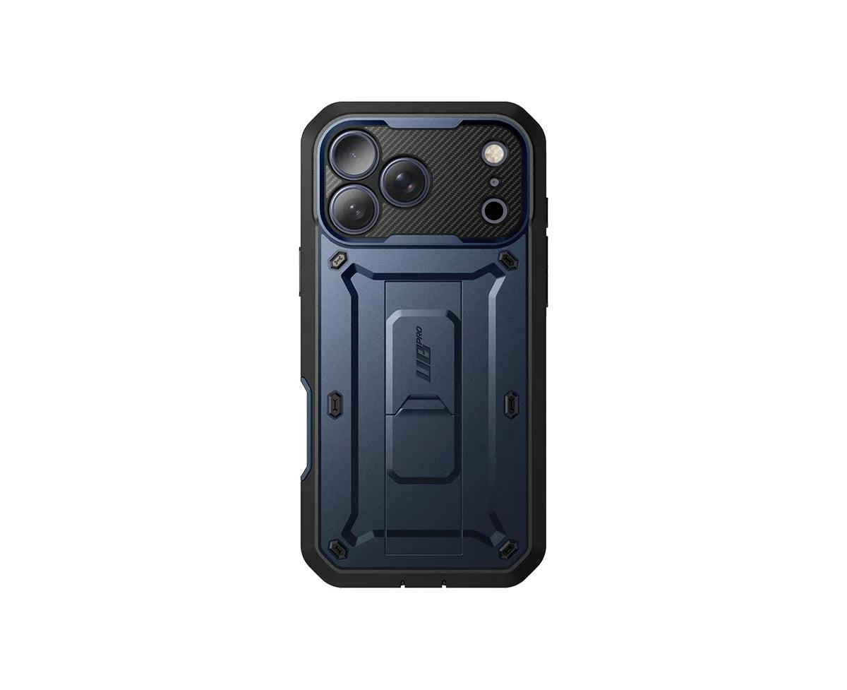 Supcase Unicorn Beetle Pro Integrated Screen Protector Built-in Kickstand Case for iPhone 18 Pro Max - Azure