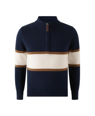 Toddler Boys' 2T-5T Half-Zip Stripe Sweater