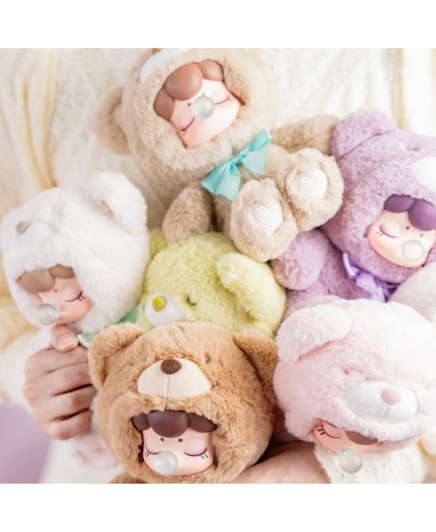 Детская мягкая игрушка Robotime Colorful Chocolate Cutie Bears 7" Blind Box Collectible Plush — фото 7