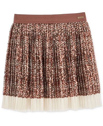 GUESS Sequin Tulle Pleated Skirt, Big Girls (7-16)
